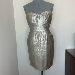 Rebecca Taylor metallic mini dress